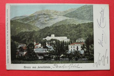 AK Gruss aus Arnoldstein / 1901 / Bahnhof / Bahnhotel / Kärnten